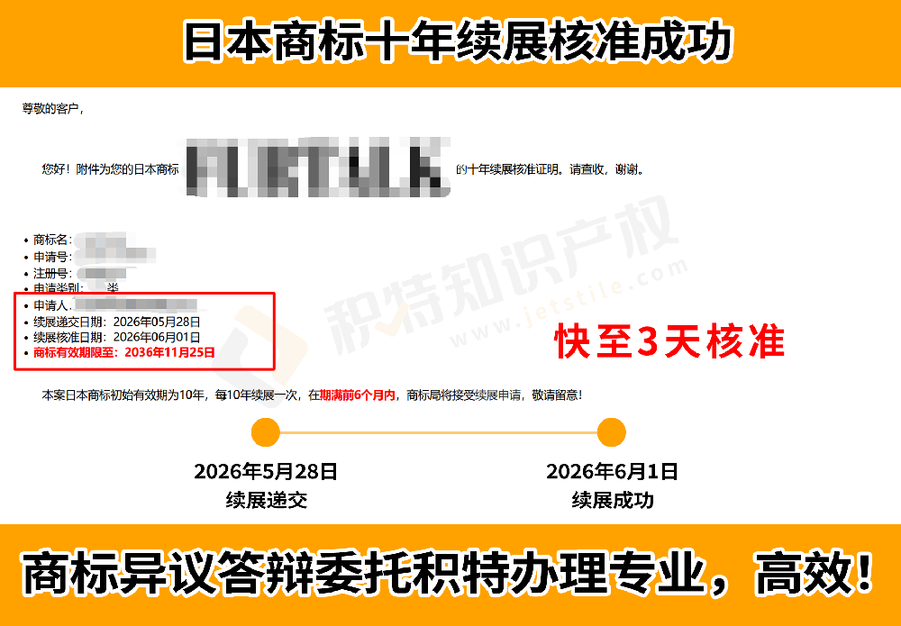 日本商标10年续展怎么办理？2026日本商标续展指南